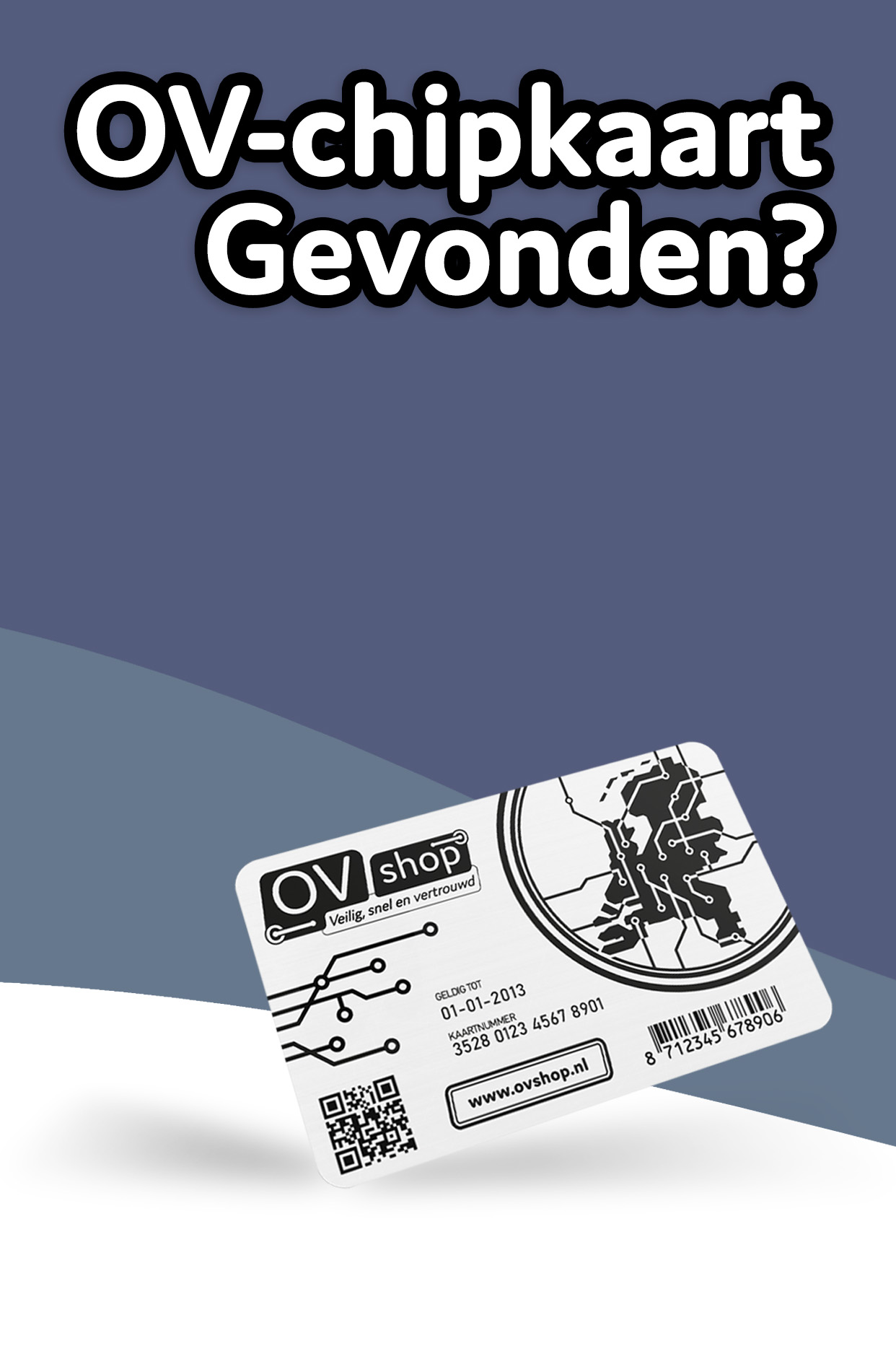 Banner OV-chipkaart verloren M